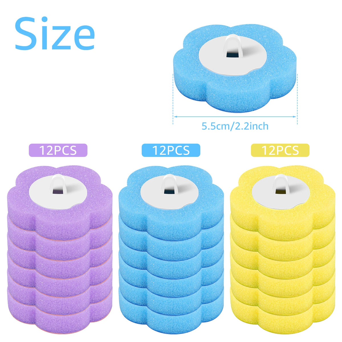Disposable Toilet Brush & 36pcs Refill Heads