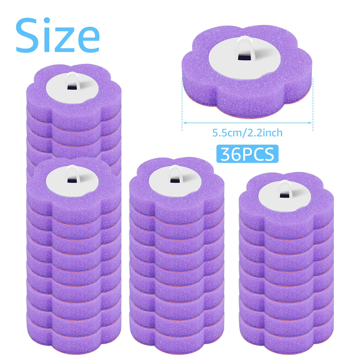 Disposable Toilet Brush & 36pcs Refill Heads