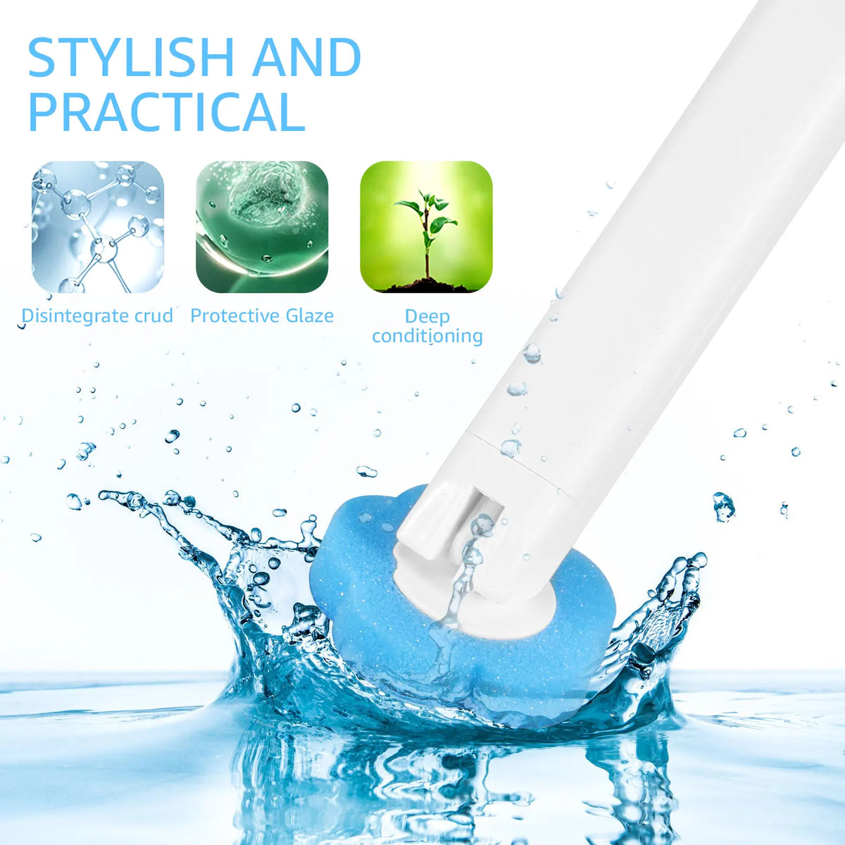 Disposable Toilet Brush & 36pcs Refill Heads